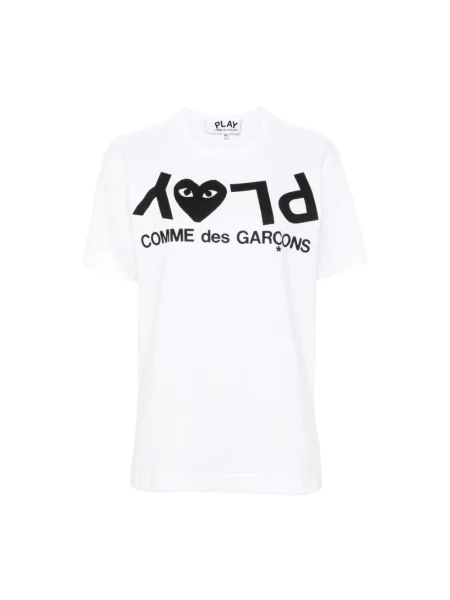 Koszulka polo Comme Des Garcons biała