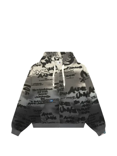 Hanorac cu glugă Aape By A Bathing Ape cu imagine gri