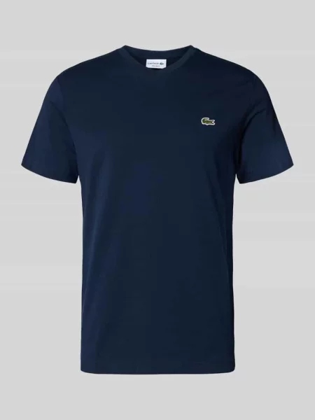 T-shirt o kroju regular fit z czystej bawełny Lacoste