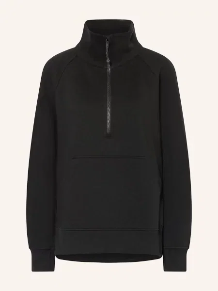 Lululemon Oversized Mikina Scuba Oversized Funnell Neck černá