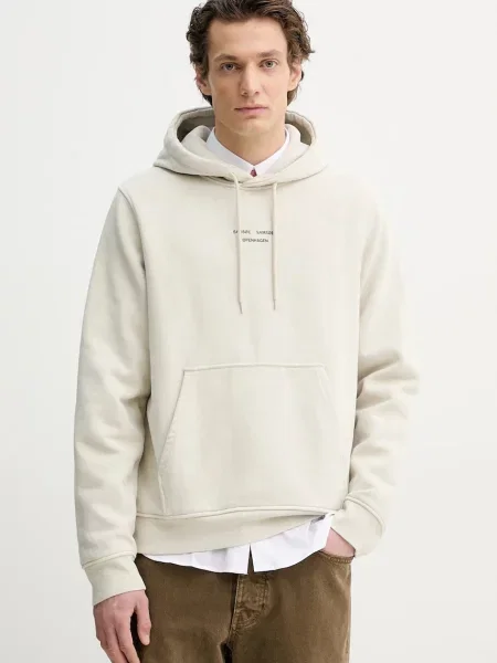 Geacă Samsøe Samsøe cu glugă bej