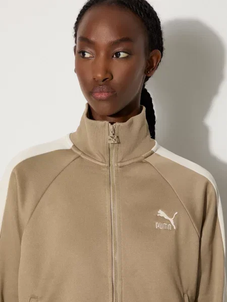 Puma кофта яка розстібається з бавовною Iconic T7 Track Jacket