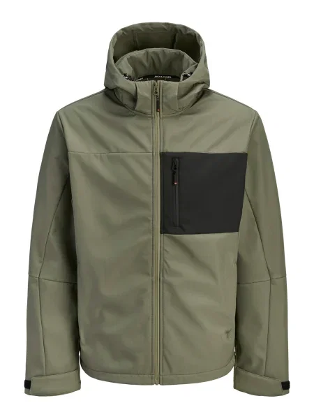JACK & JONES Přechodná bunda JJNORTH olivová