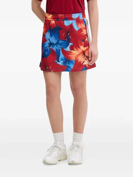 Pantaloni sport Adidas din piele de căprioară cu imagine cu model zebră verde