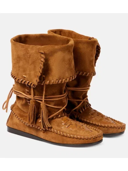 Členkové čižmy Isabel Marant hnedá