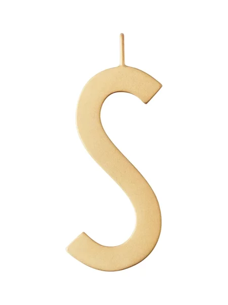 Позлатена сребърна висулка Design Letters