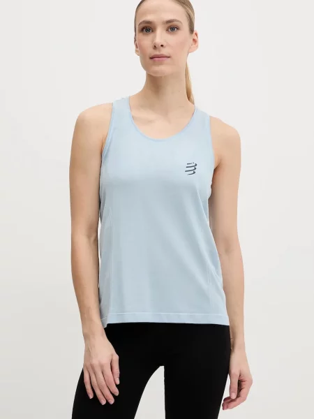 Top za tek Compressport Singlet modra