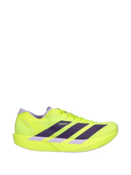 Sneakerși Adidas Adizero din piele cu dungi cu autograf galben