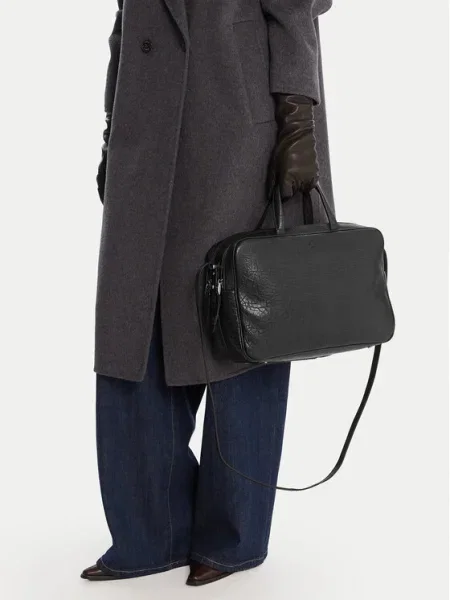 Geantă Weekend Max Mara Palos negru