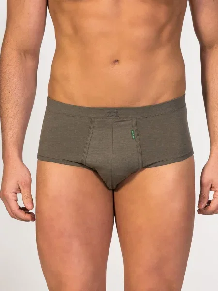 Zd ZERO DEFECTS Slip Saturno Soy fiber închis verde