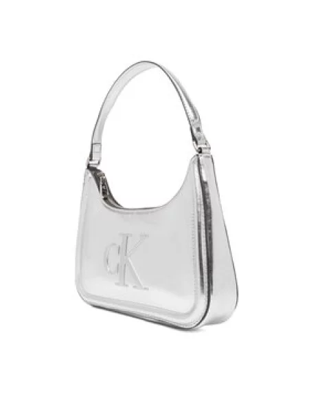 Calvin Klein Torba za čez ramo srebrna