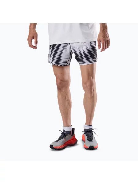 Pantaloni scurți de alergare pentru bărbați Rossignol Sapa 5" black line fogg negru