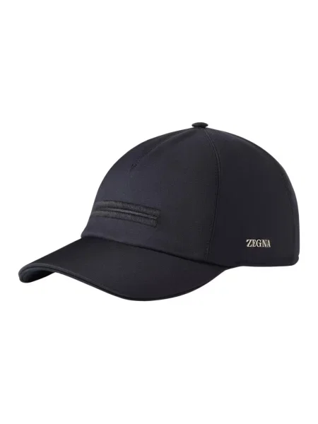 Czapka z daszkiem Zegna niebieska