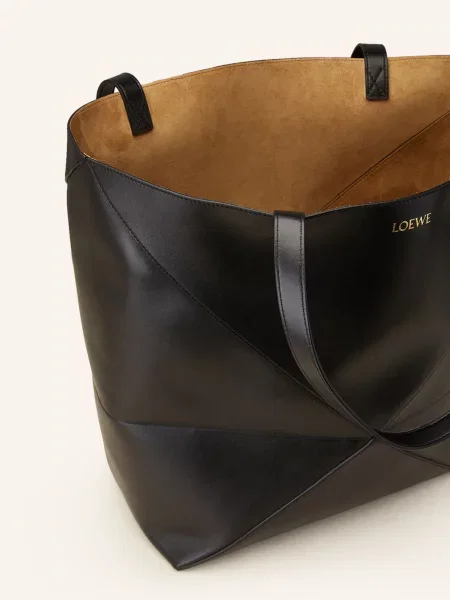 Loewe Shopper Puzzle Tote Large černá