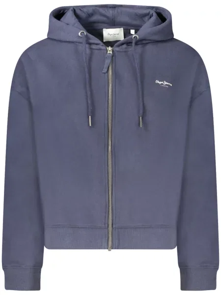 Bluza z kapturem Pepe Jeans niebieska