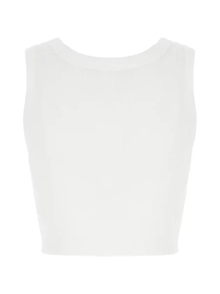 Decupat top Dolce & Gabbana cu autograf alb
