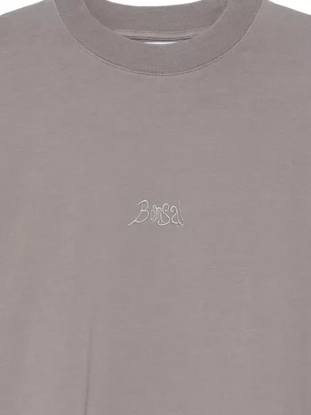 Tricou Bonsai cu broderie maro