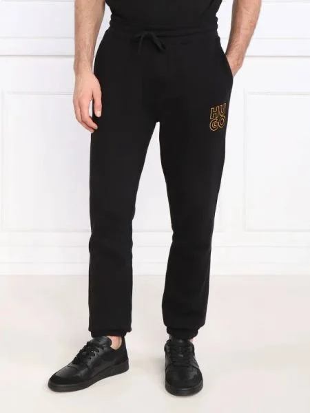 HUGO Pantaloni de trening Demu negru