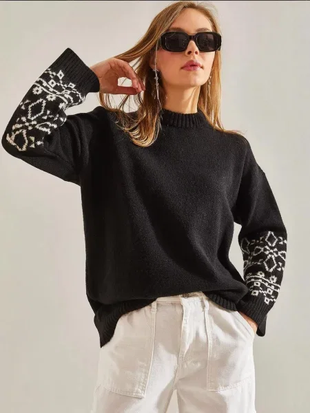Bianco Lucci Pulover Pullover mešane barve