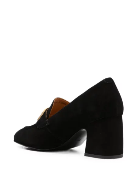 Pantofi loafer Linda Baumann cu autograf negru