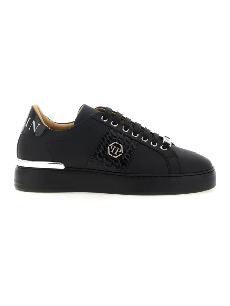 Sneakersy Philipp Plein skórzane czarne
