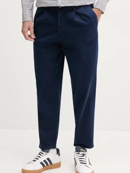 United Colors of Benetton pantaloni bleumarin drept