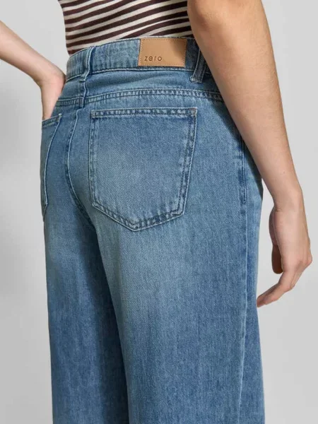 Jeansy o kroju wide fit z czystej bawełny Zero