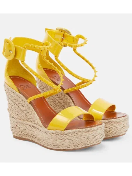 Espadrile Christian Louboutin z žeblji rumena