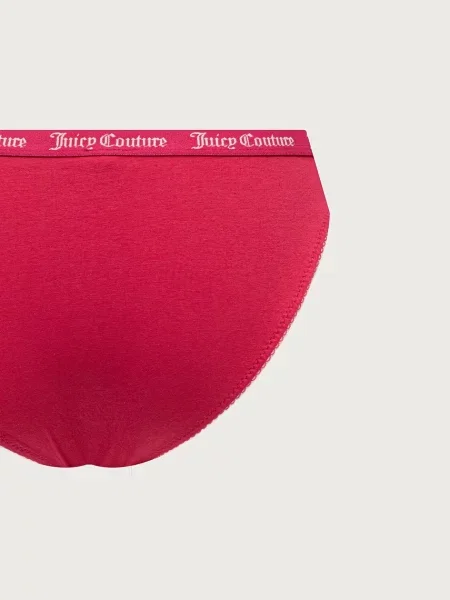 Juicy Couture бикини дамски от с DIDDY FEMME COTTON SCALLOPED BRIEF 3 броя розово