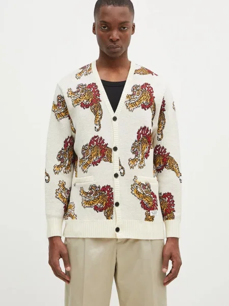 Wacko Maria cardigan din lana Tim Lehi bej