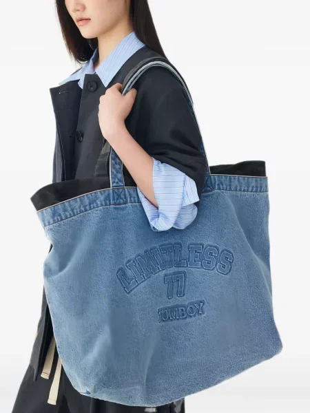 Shopper táska Tomboy autogrammal kék