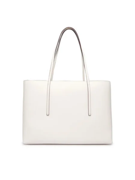 Calvin Klein Kabelka Foil Logo Tote W/Pouch biela