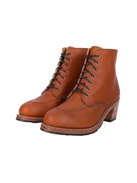 Botki Red Wing Shoes skórzane czerwone