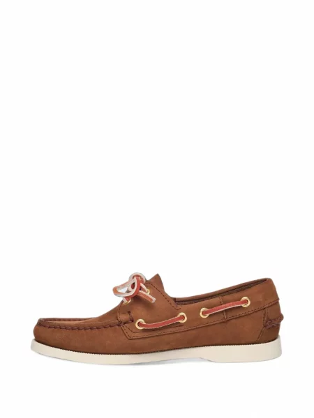 Pantofi loafer Sebago din nubuc maro