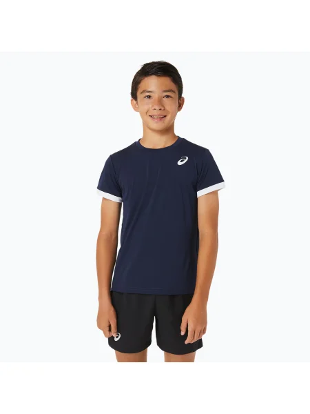 Детска тениска ASICS Top midnight/brilliant white бяло