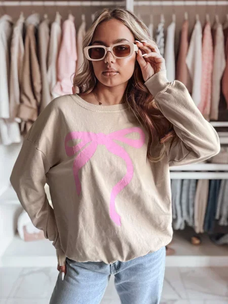 Bluza one size oversize SOFTTIE cappuccion Dstreet