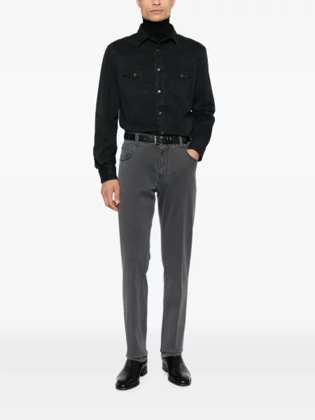 Lung cămașă de blugi Tom Ford negru