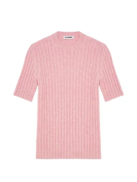 Krátký svetr Jil Sander růžový