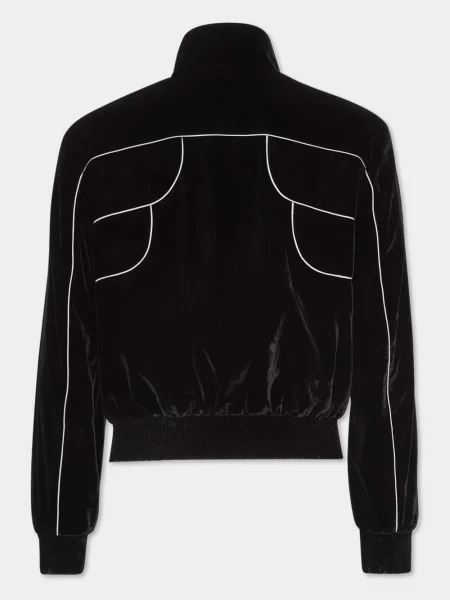 Είδος βελούδου μπουφάν bomber Dsquared2 μαύρο
