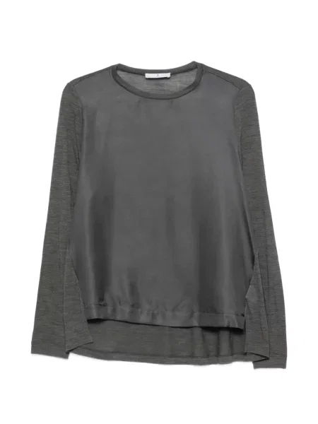 Lung tricou Why Ci gri