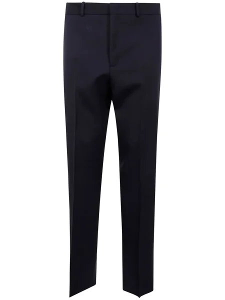 Pantaloni Jil Sander de lână albastru