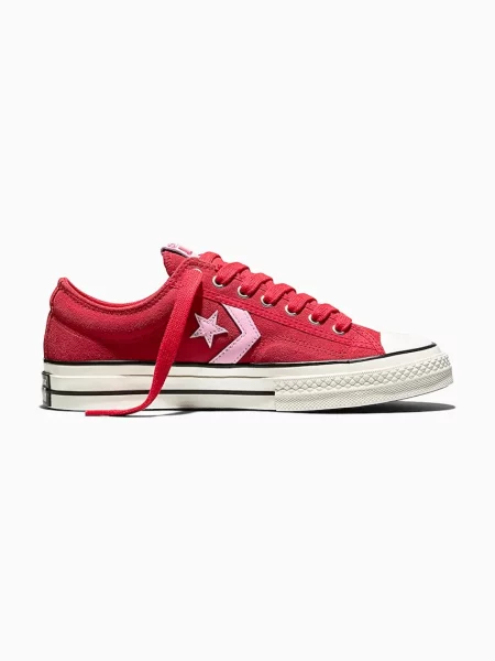 Semišové tenisky Converse Star Player 76 červené