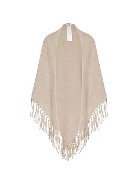 Poncho Weekend Max Mara cu franjuri tricotate