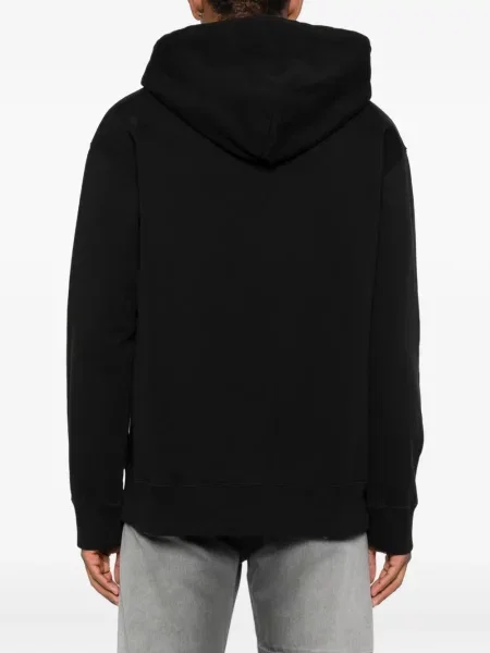 Hanorac cu glugă Mm6 Maison Margiela cu imagine negru