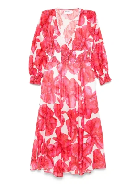 Oblekové midi šaty Charo Ruiz Ibiza po kolena bílé