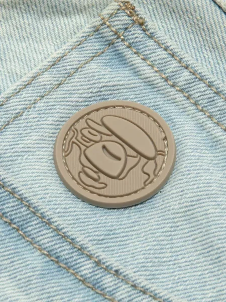 Дънкови шорти Aape By *a Bathing Ape® бродирани синьо