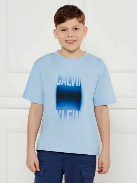 Calvin Klein Jeans Póló Gradient Graphic Regular Fit kék