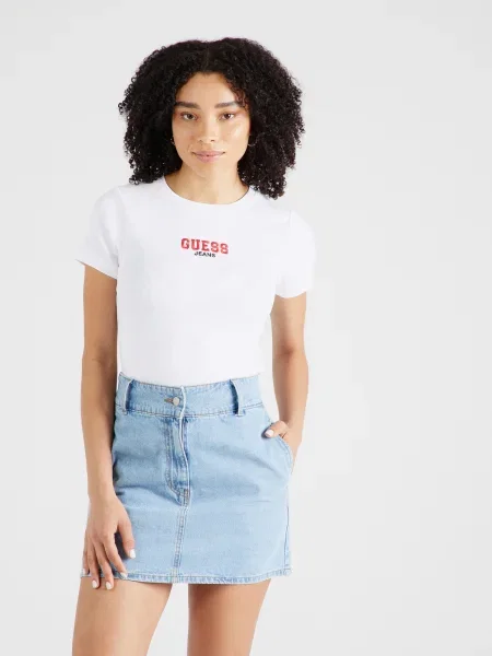 Guess Jeans Tričko biela