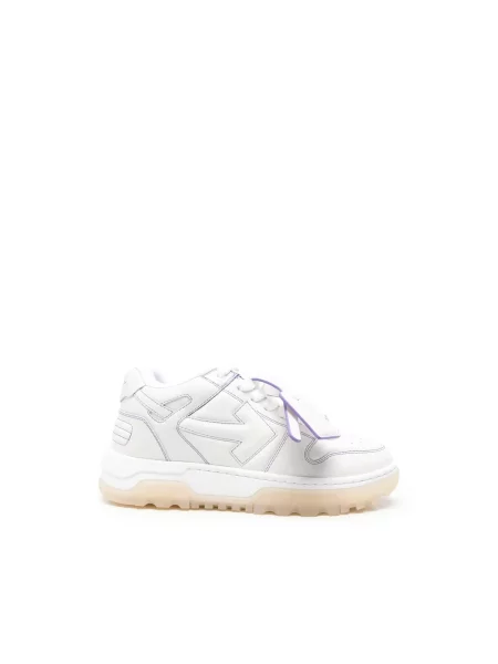 Sneakersy Off-white skórzane biznesowe białe