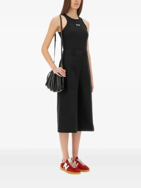 Pantaloni scurți Msgm plisate negru